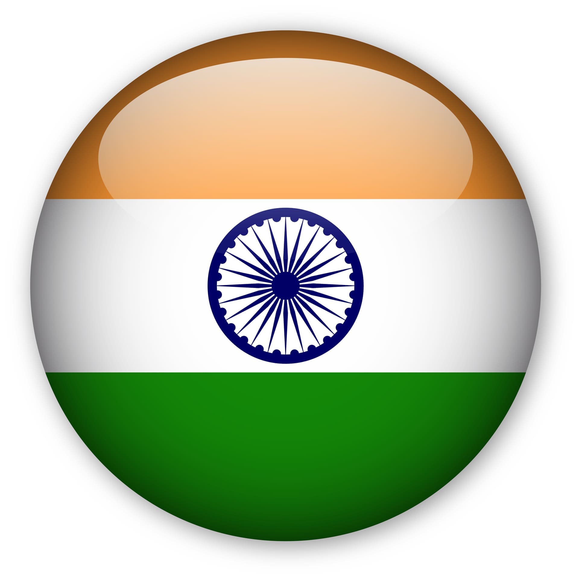 Indian Flag button