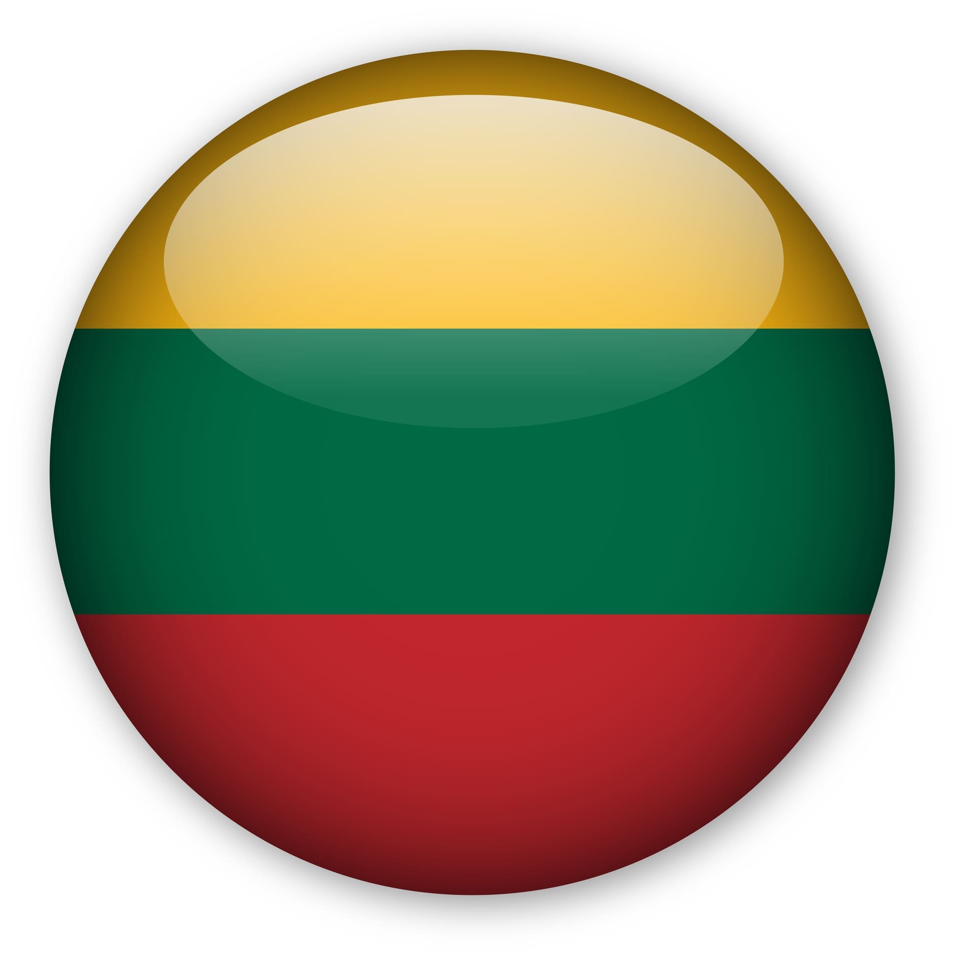 Lithuanian Flag Button